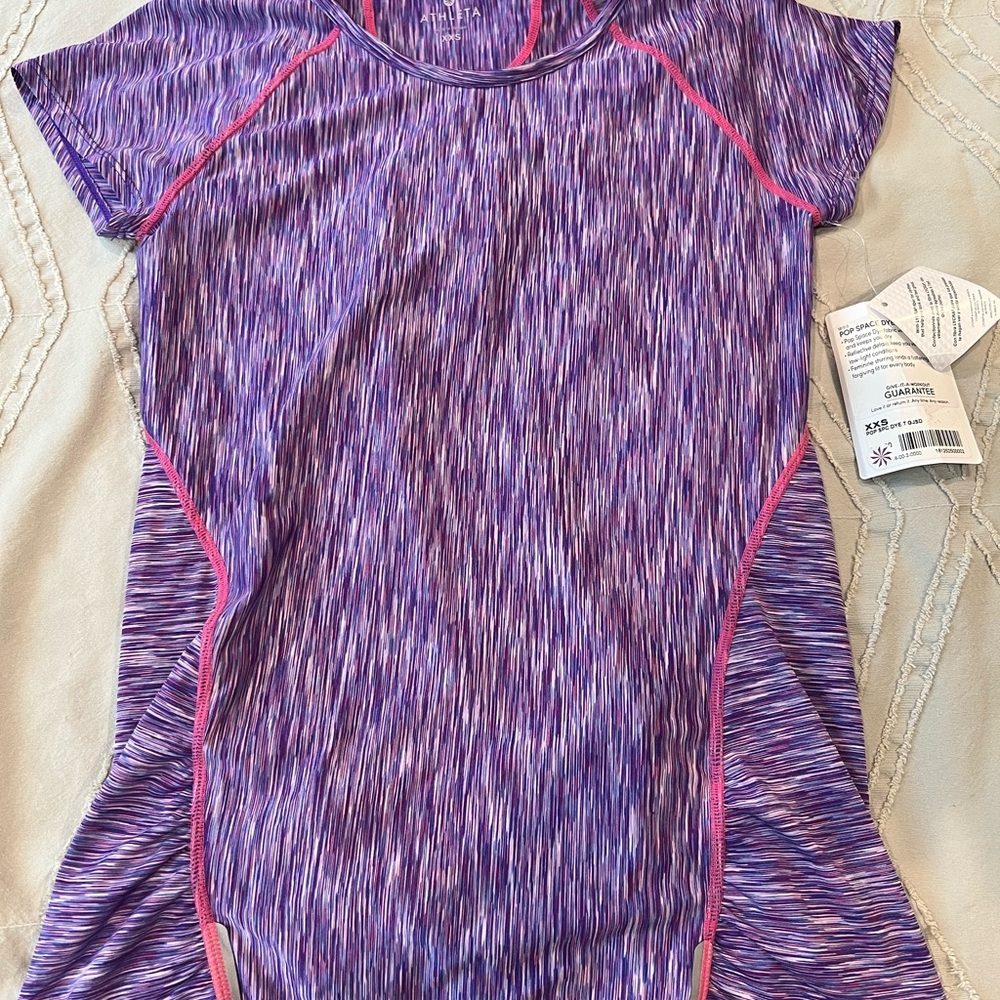 Athleta Purple and Pink Athletic Top